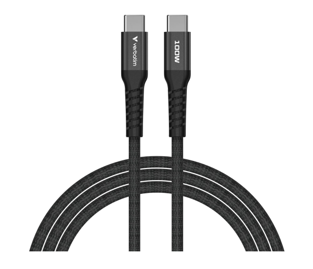 VERBATIM Sync & Charge Cable USB-C to USB-C 100W Magnetic 120 cm - Bl - 1340225 - zdjęcie 2